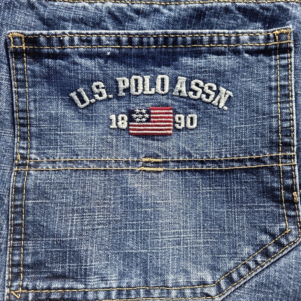 U.S. Polo Assn. Vintage Wash Denim with American Flag Detail